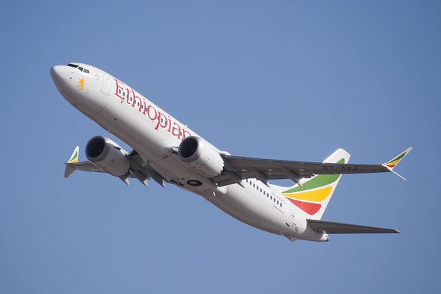 Le Boeing 737 MAX 8, ET-AVJ, qui s'écrasa le 10 mars 2019.