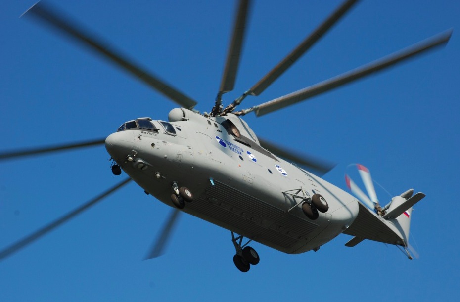 Le Mi-26T2 version qui a précédé le Mi-26T2V