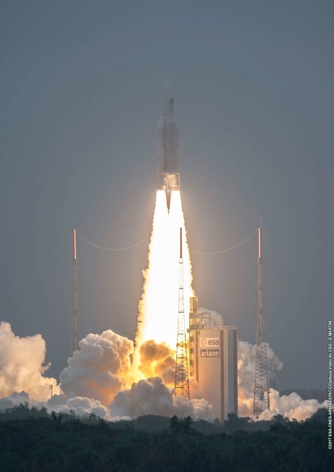 Ariane 5 lifts off on 12th December.