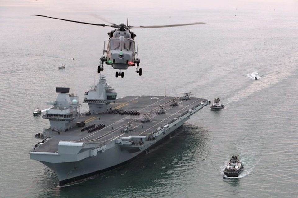 HMS Queen Elizabeth.