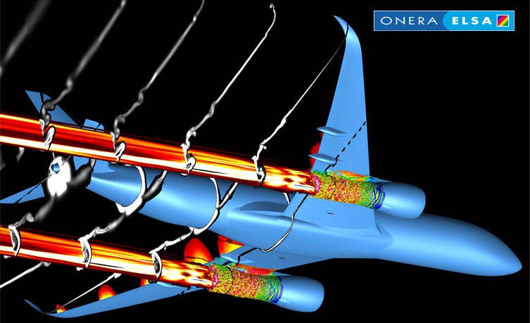 Numerical modelling using elsA software.