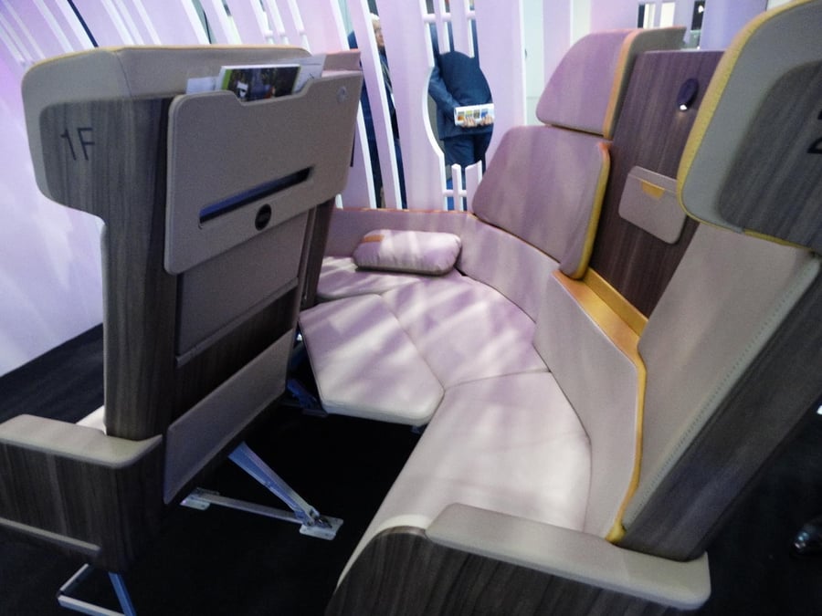 Le siège "Settee Corner" développé par Airbus et Geven