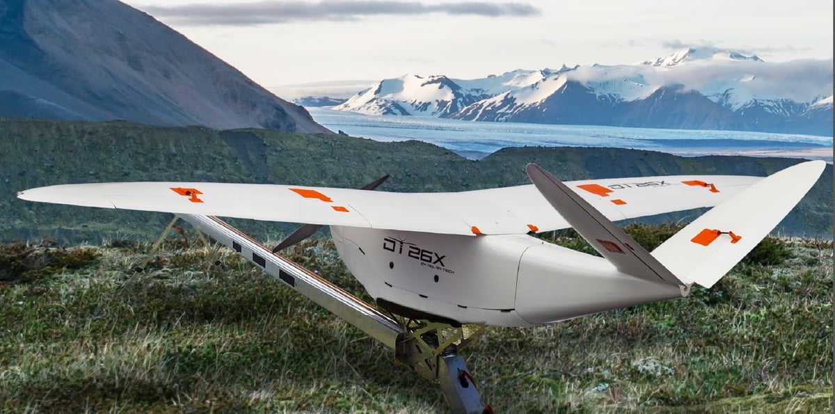 Delair a présenté son drone DT26X et sa version 26M dédiée à l'industrie de sécurité et de défense.