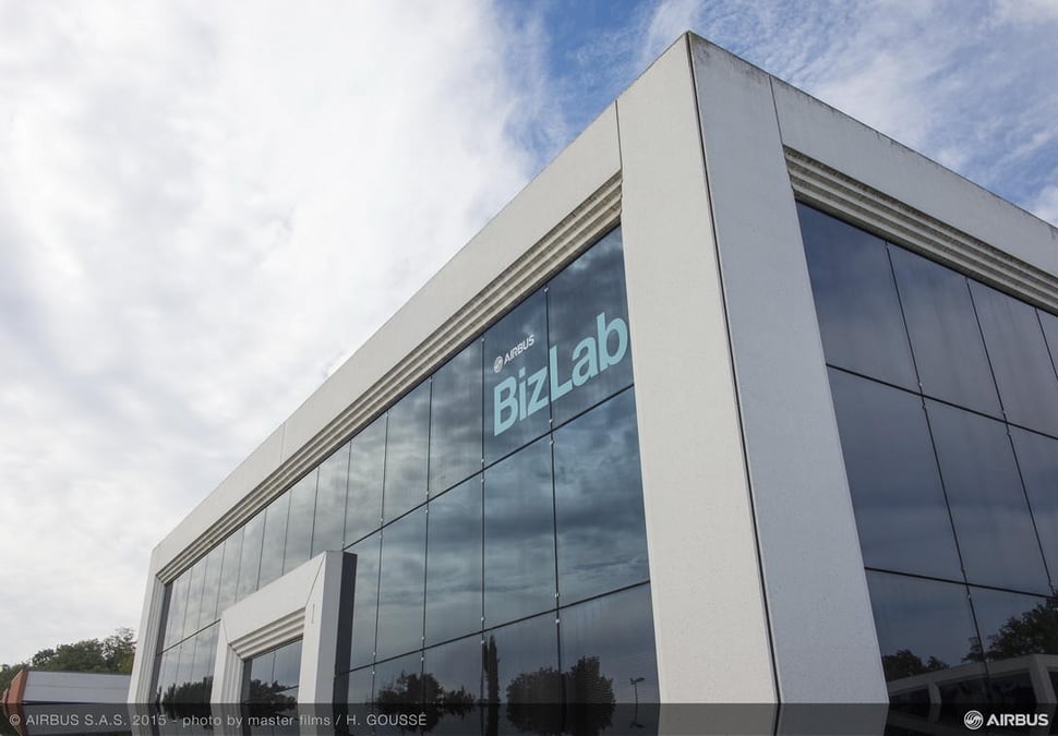 Le BizLab d'Airbus à Toulouse qui va accueillir six nouvelles start-ups.