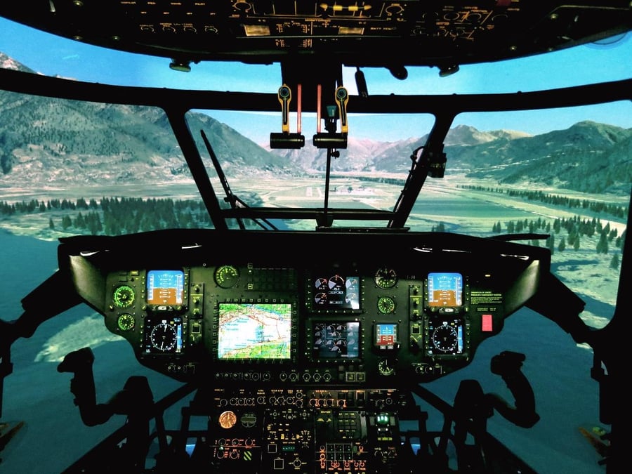 Thales a réalisé des mises à niveau du simulateur de vol et de mission (FFMS) de l’hélicoptère de transport AS532 Super-Puma de la force aérienne suisse.