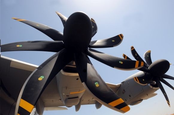 A400M propellers, supplied by Ratier-Figeac.