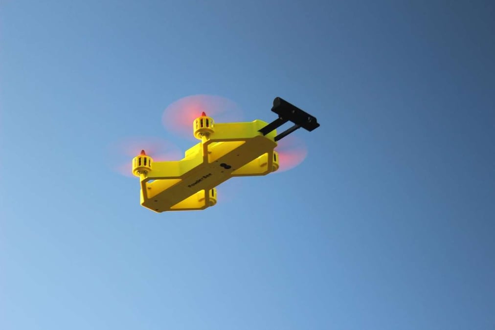Le powderbee permet de localiser les victimes d'avalanche.