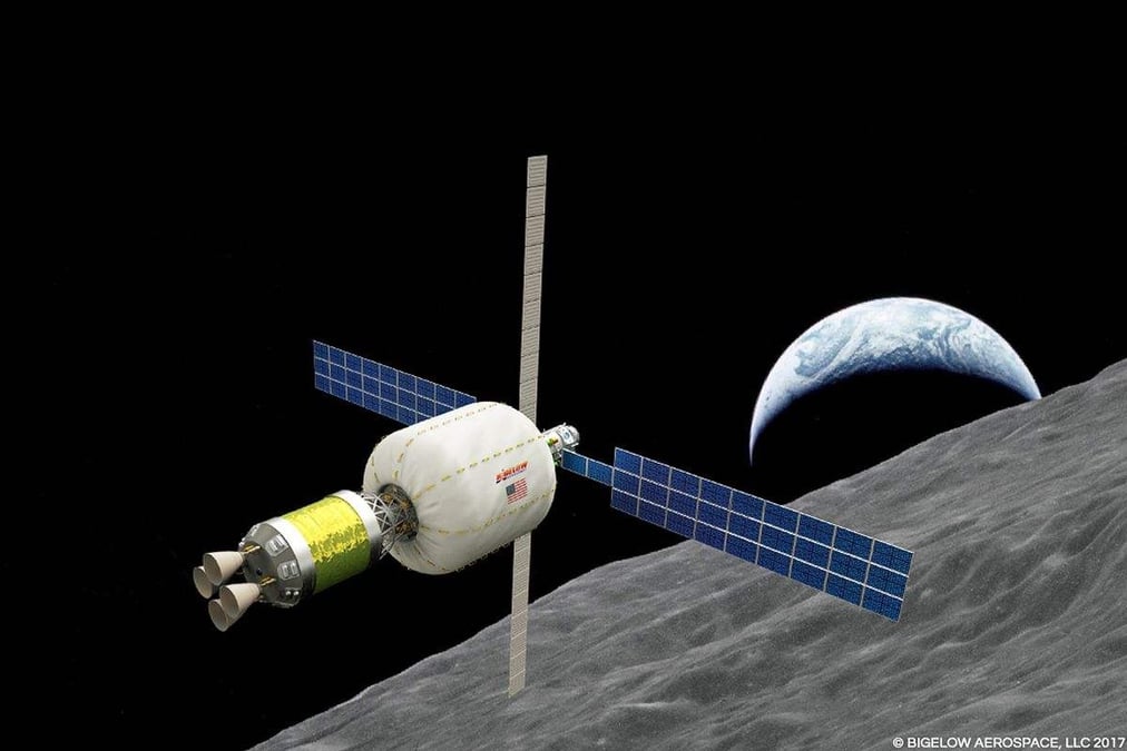 Un module gonflable de 330 m3 autour de la Lune en 2022.