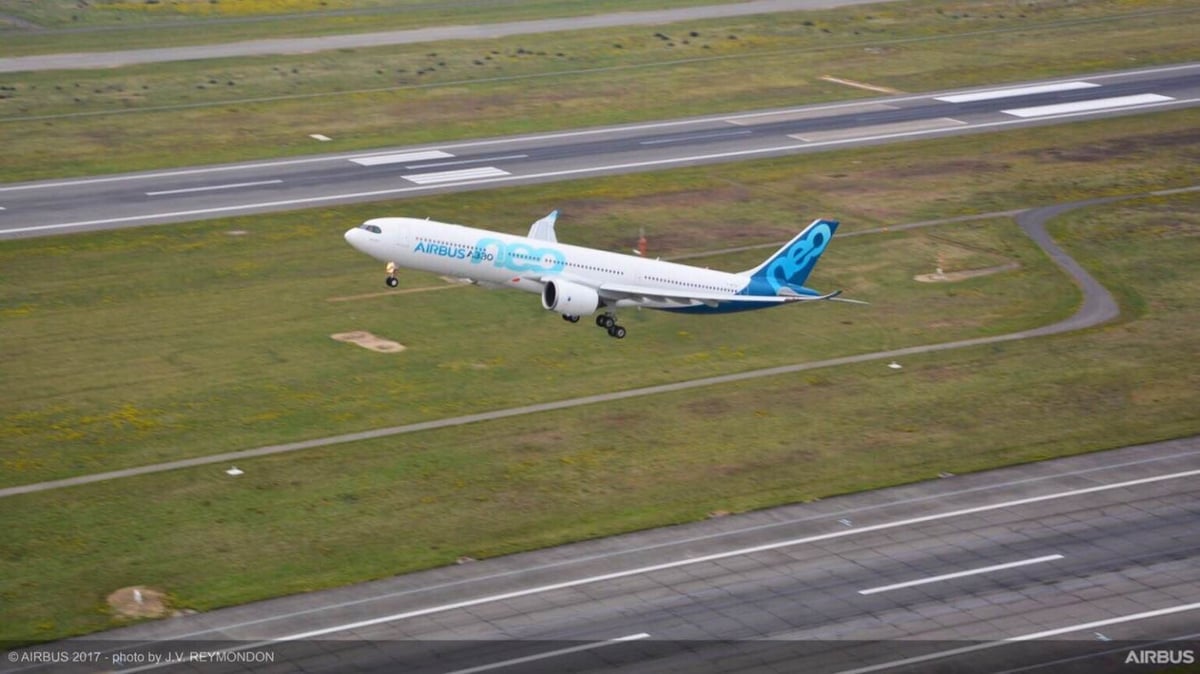 Le premier Airbus A330neo d'essais a décollé de Toulouse ce 19 octobre à 9h57 min.