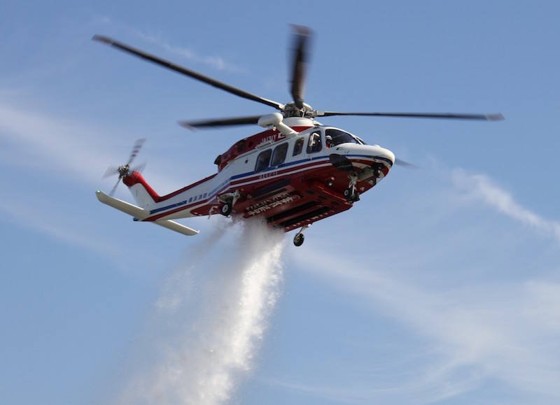 AW139 with water tank.