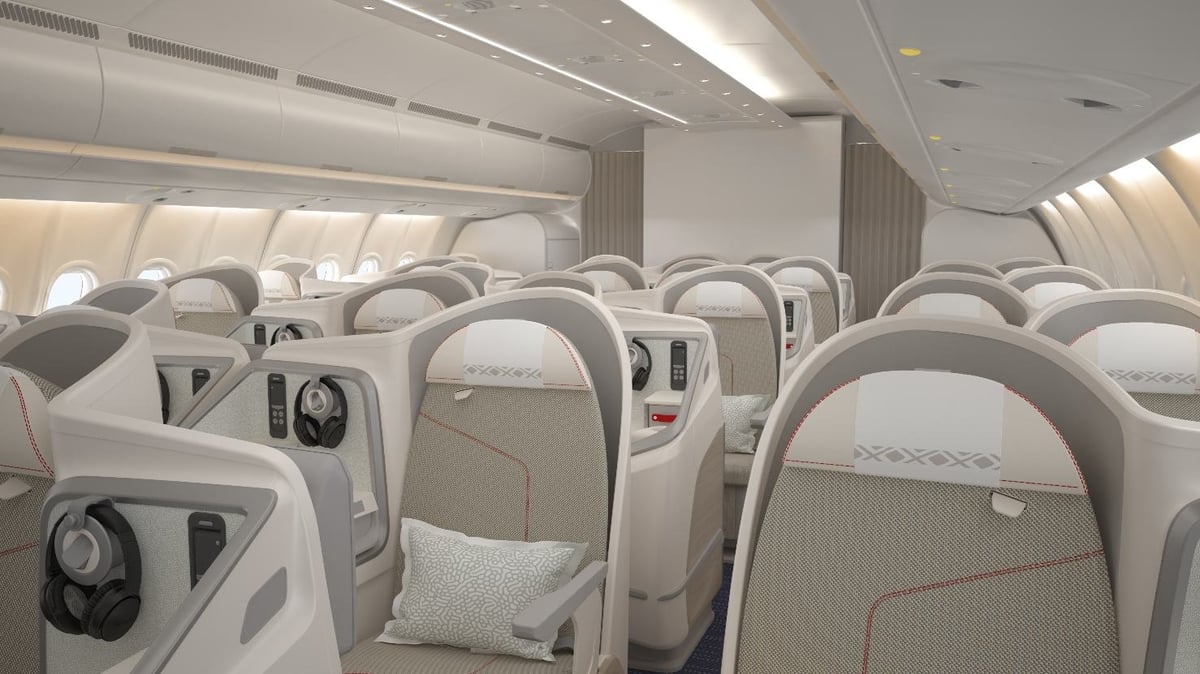 La nouvelle classe affaires Hibiscus des A330neo d'Aircalin