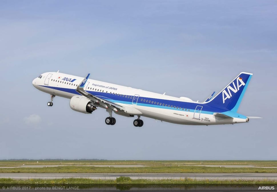 All Nippon Airways a réceptionné son premier Airbus A321neo en septembre.