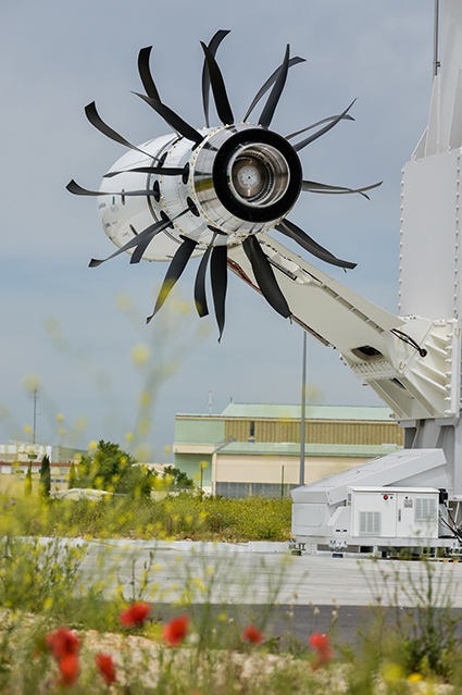 L'Open Rotor de Safran a commencé à tourner au banc en mai dernier.