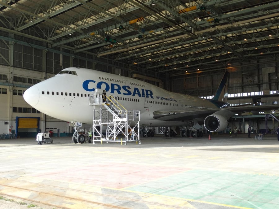 Le nouveau hangar HN7 de Corsair à Orly Sud.