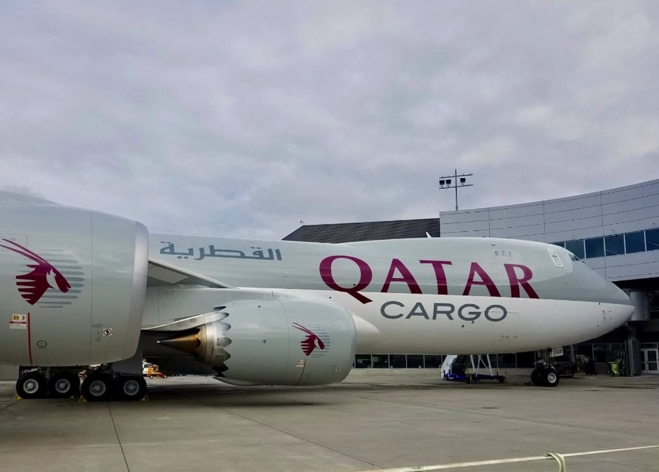Qatar Airways Boeing 747-8 Freighter.