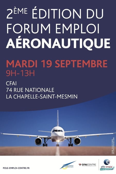 Le forum emplois aéro est organisé par Aérocentre avec Pôle emploi