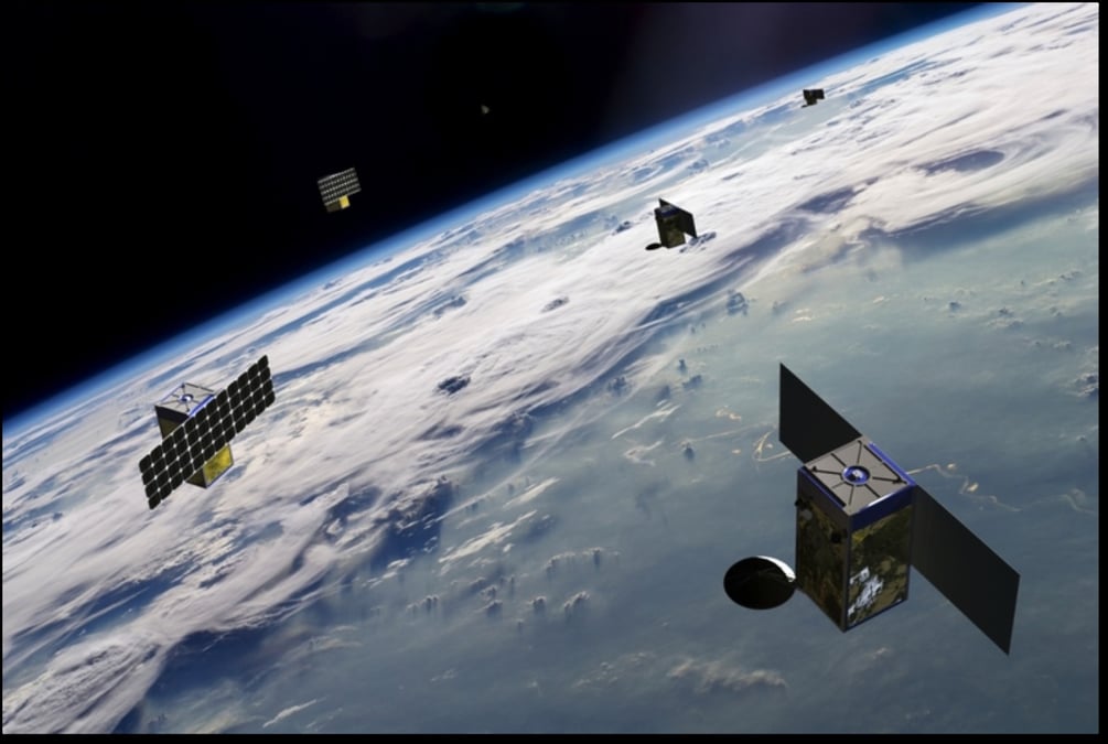Vue d'artiste de la constellation