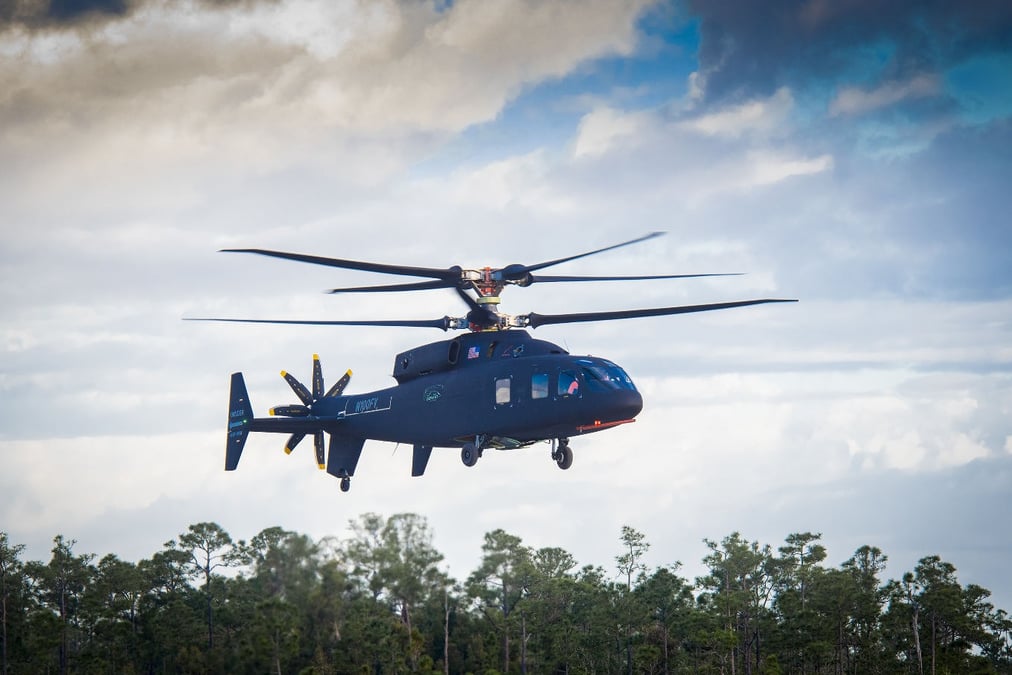 Le Sikorsky-Boeing SB-1 Defiant a réalisé son premier vol le 21 mars 2019.