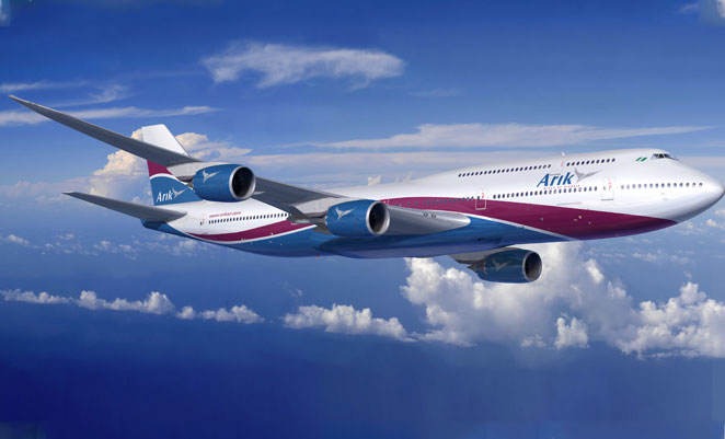 Arik Air a été jusqu'à commander deux Boeing 747-8.