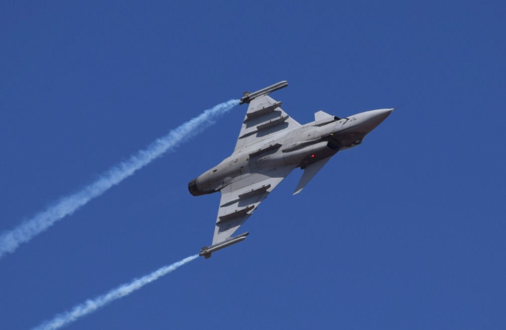 Saab a présenté le Gripen lors du dernier salon Aero India.