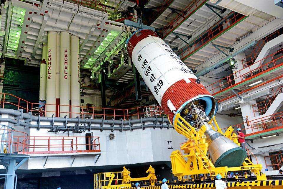 PSLV launch preparations.