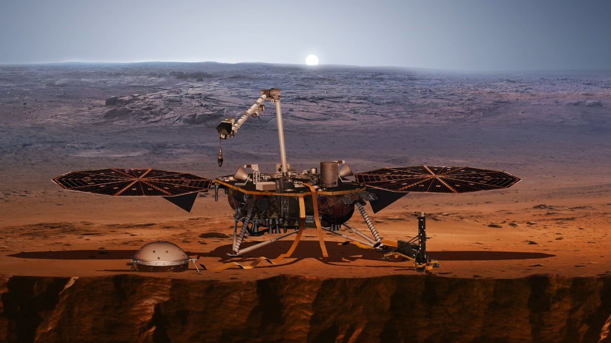 InSight on Mars.