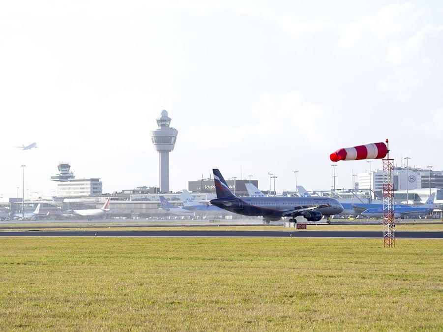 Amsterdam Schiphol airport.