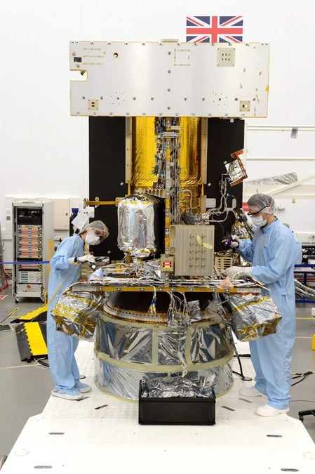 Solar Orbiter in final stages of integration.