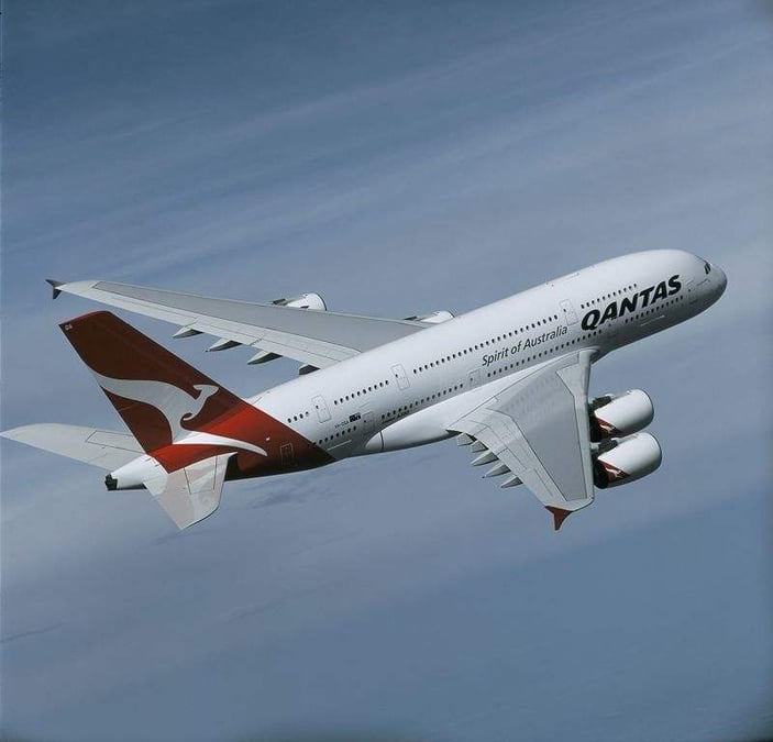 Qantas A380.