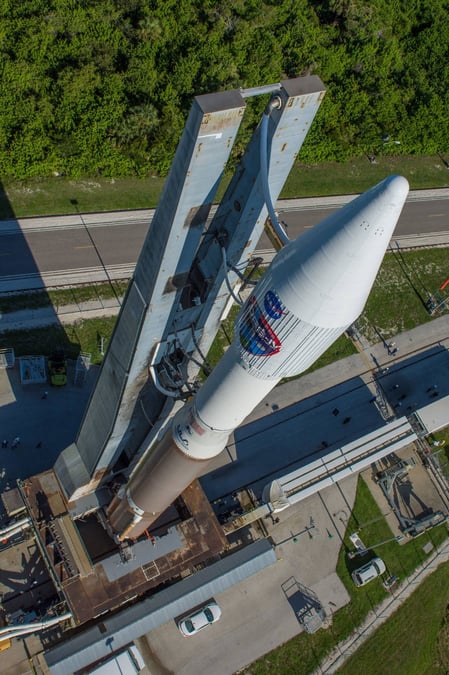 Préparatifs du lanceur sur la base de Cape CAnaveral.
