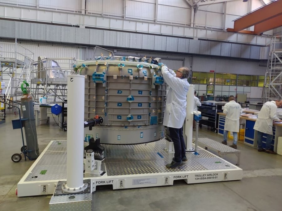 Shell for Bishop airlock module.