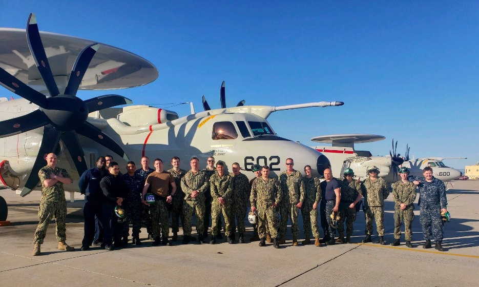 L'E-2D du VX-1 a volé pendant plus de huit heures.