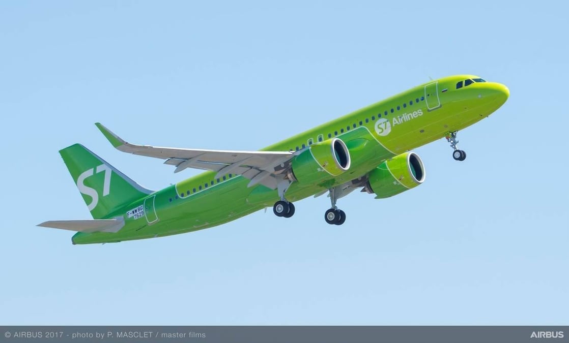 S7 Airlines a réceptionné son tout premier Airbus A320neo propulsé par des moteurs Pratt & Whitney PW1100G-JM