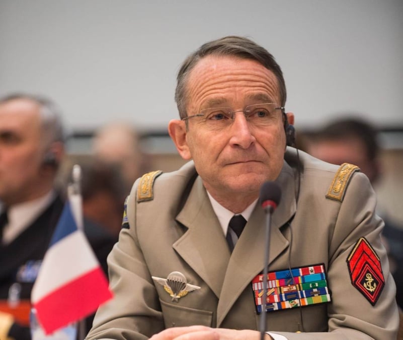 Le général de Villiers lors d'une réunion des Chefs d'Etat-Major de l'OTAN.