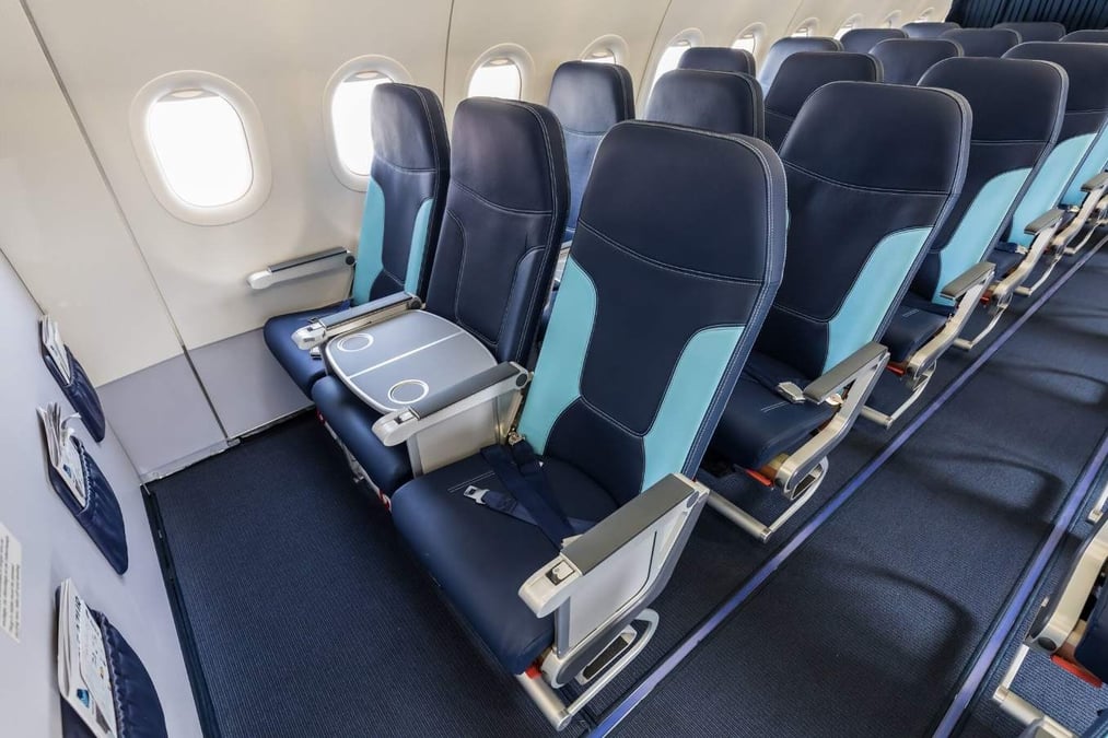 Le nouveau siège de classe affaires d'Aigle Azur.