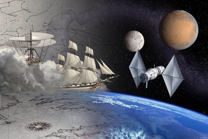 Vue d'artiste du projet Aurora de l'ESA.