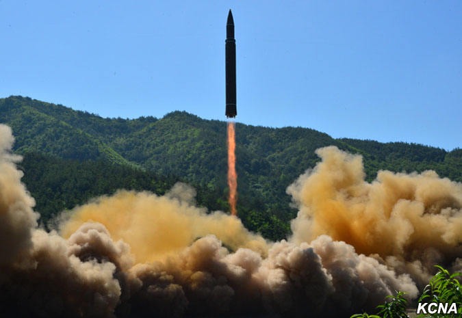 En juillet dernier, la Corée du Nord avait procédé au tir d'un missile Hwasong-14.