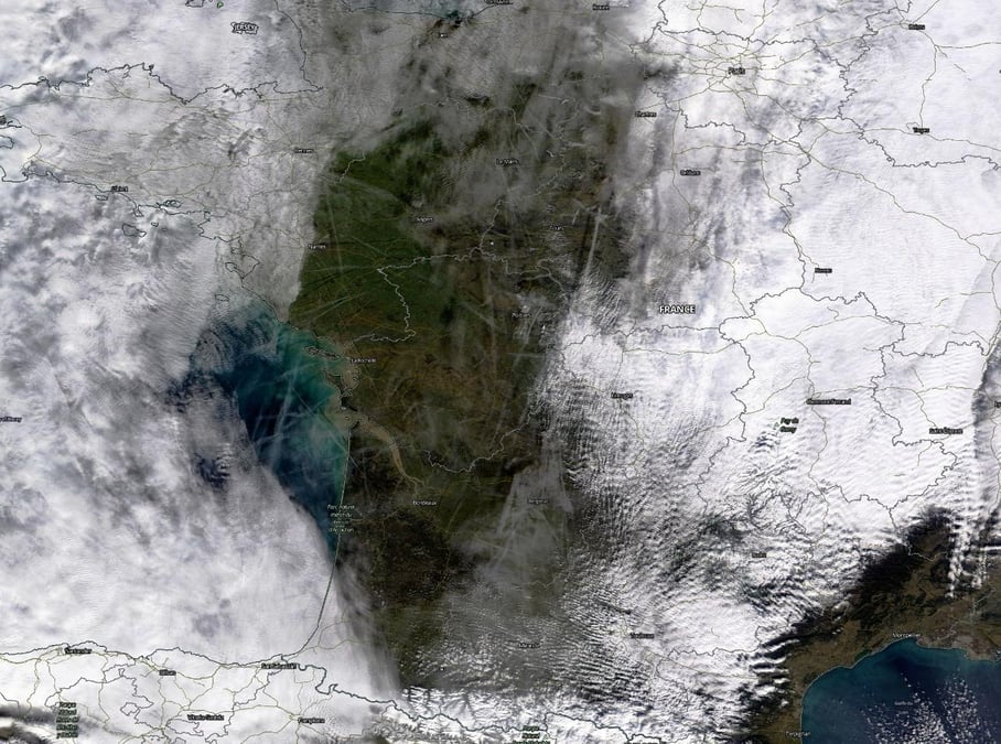 Dans une trouée de nuages, le 24 janvier dernier...