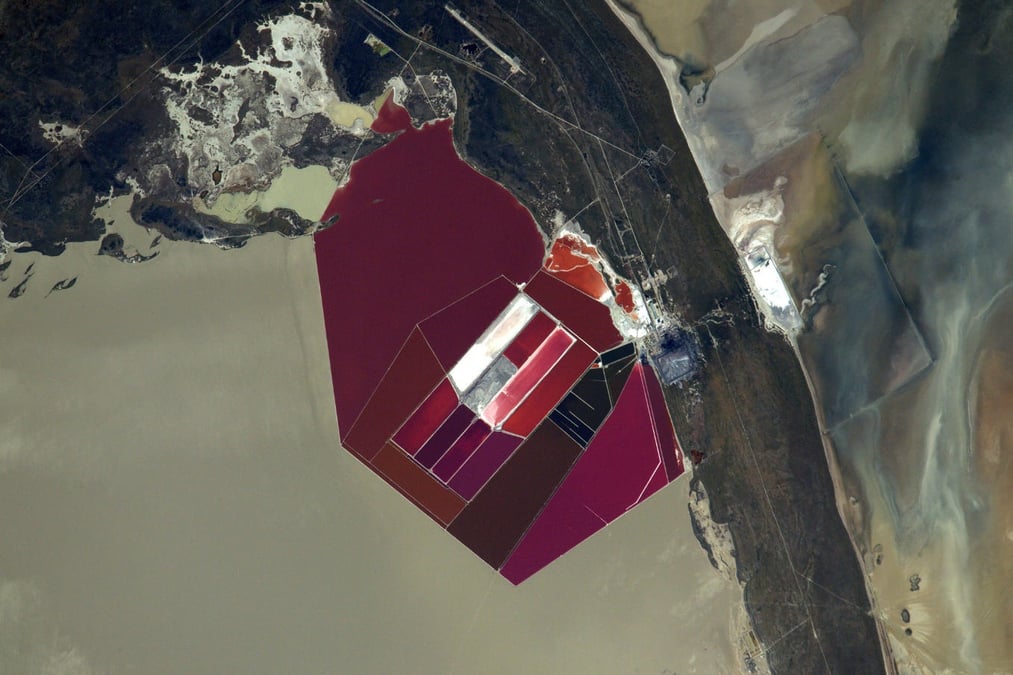 Le pan de Sua, vu depuis l’ISS.