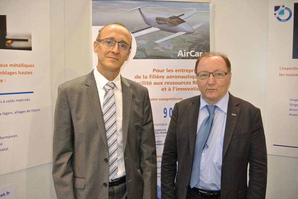 Jacques Oubrier, directeur d'AirCar à gauche, et Bruno Sainjon, président de l'Ornera