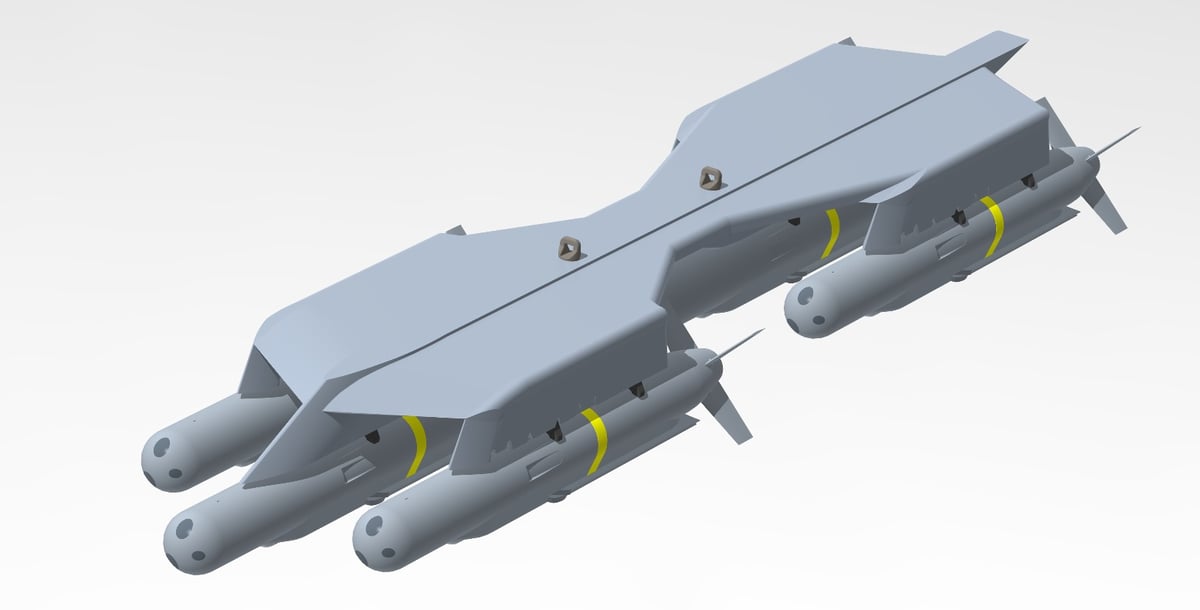 Le lanceur HSL peut embarquer six SmartGlider
