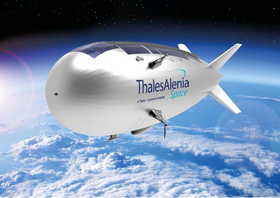 Vue d’artiste du projet Stratobus.
