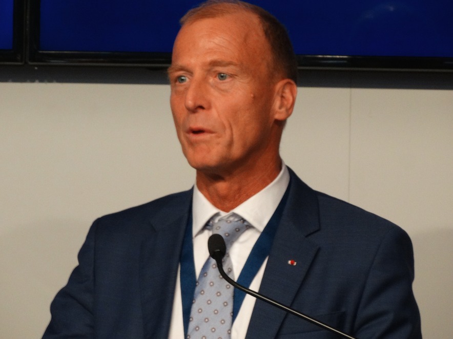 Tom Enders, PDG d'Airbus lors de la présentation de Skywise