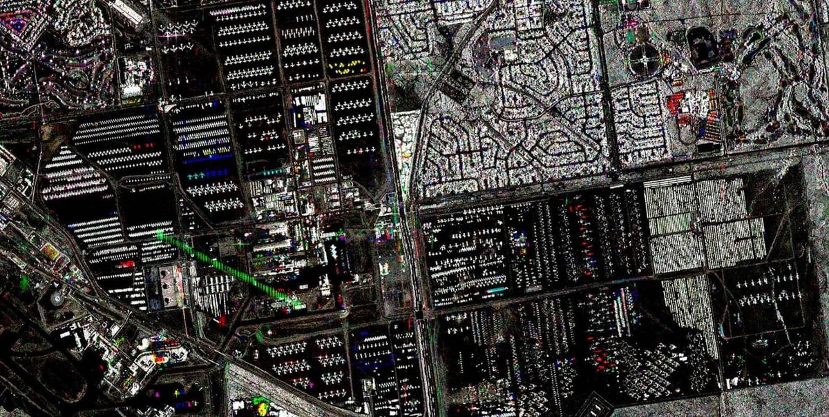 Exemple d'analyse d'image satellitaire.