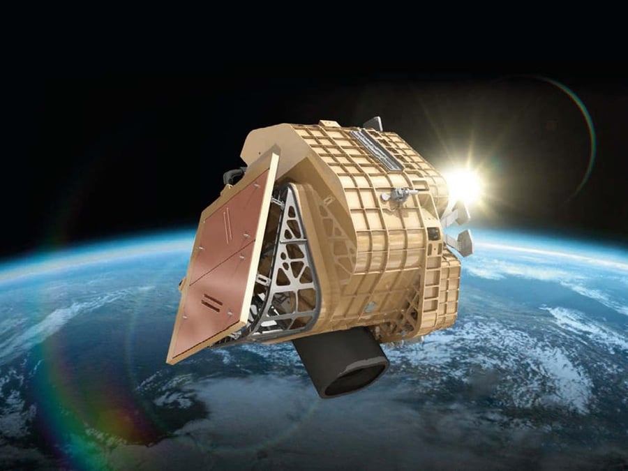 Vue d’artiste du satellite.