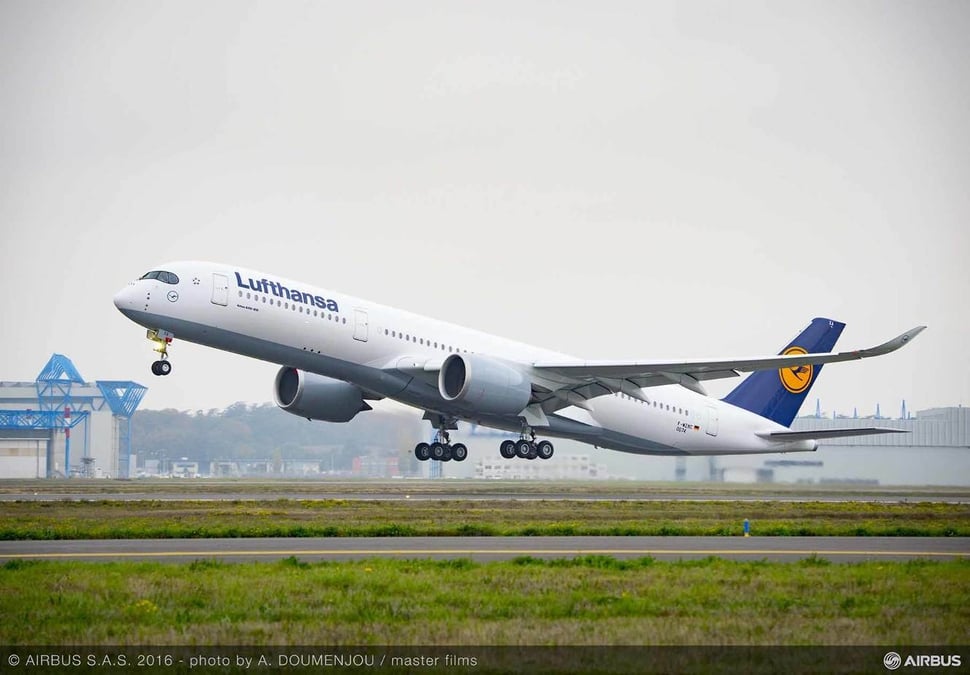 Lufthansa a désormais commandé ferme 45 Airbus A350-900.