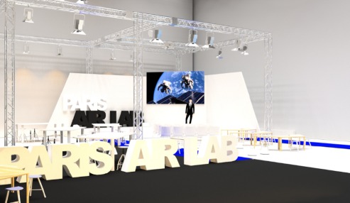 L'espace "Battle Confs" du Paris Air Lab qui réunira personnalités emblématiques et experts de divers horizons.