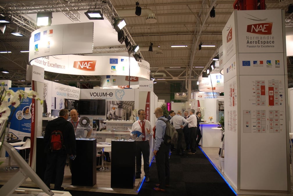 Le pavillon de Normandie AeroEspace au Salon du Bourget.