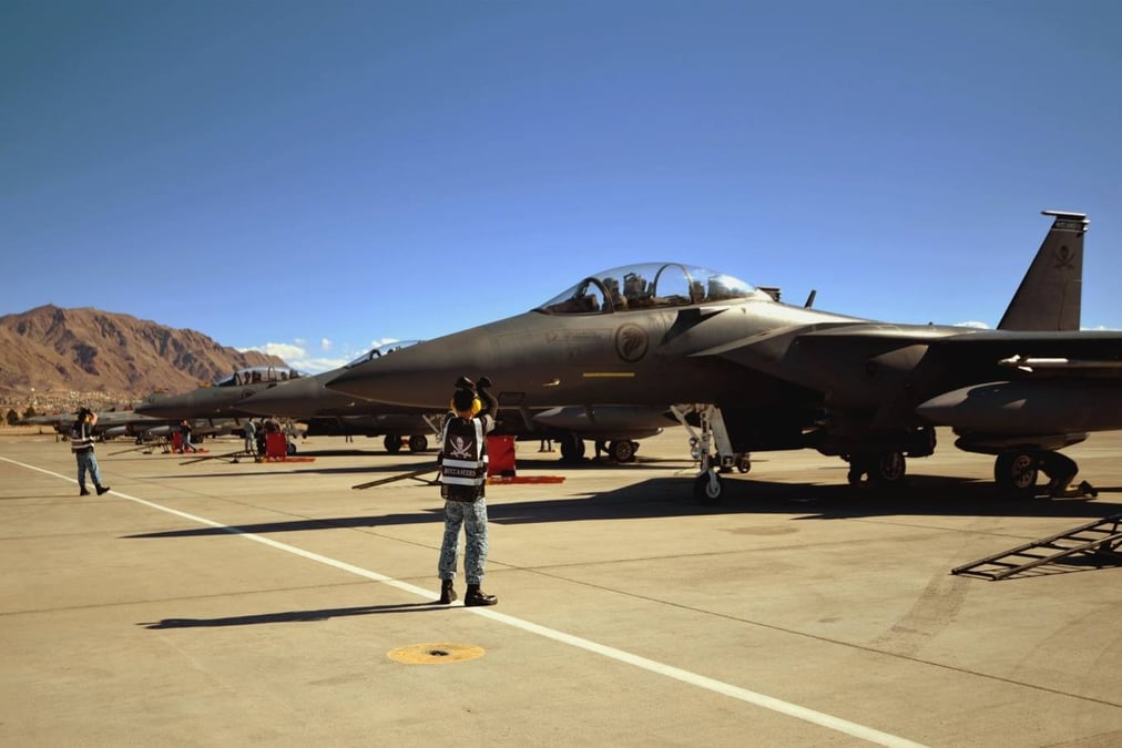 Singapour a déployé six F-15SG sur la base aérienne de Nellis dans le cadre de l'exercice Red Flag.