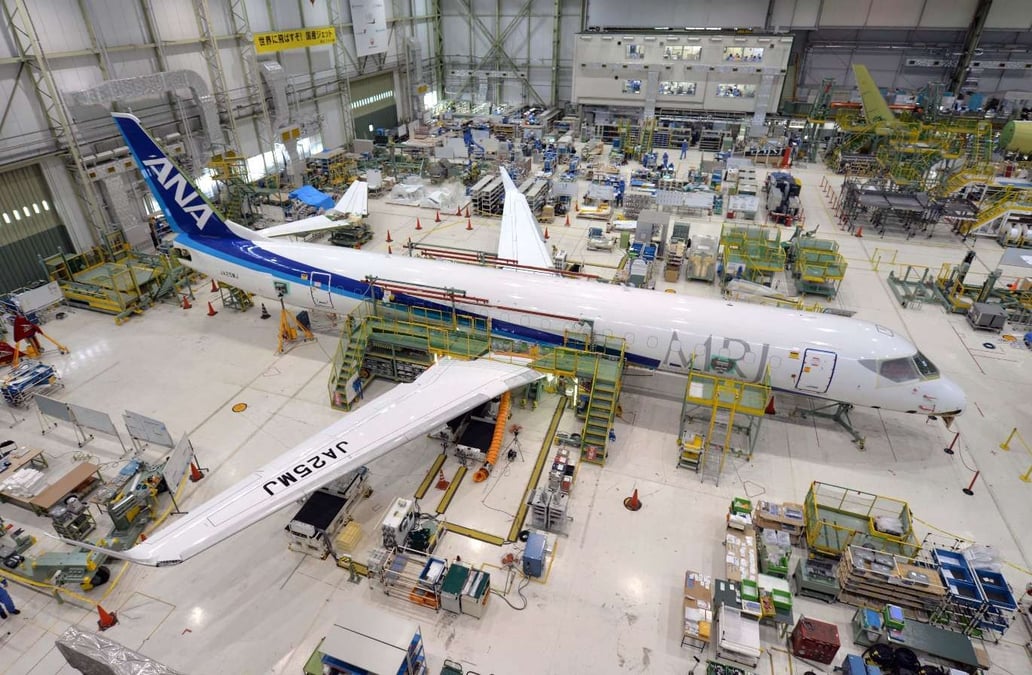 C'est le prototype n°5 du jet régional MRJ qui sera présenté au Salon du Bourget.